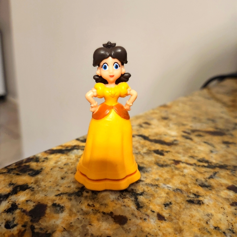 Orange Princess Videogame Cake Topper Figure Toy Collectible